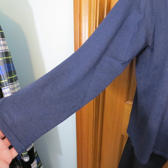 Sunday Women's Navy Sweater Crew Neck Viscose Blend Size Large - Picture 4 of 11
